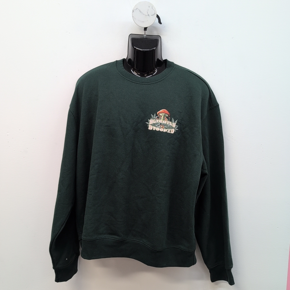 Bella + Canvas 10 Oz Heavyweight Sweatshirt Printed Sweater  XL Forest Green